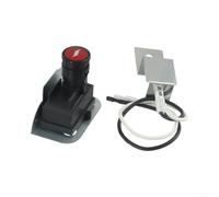 EffiFish Piezo Igniter Assembly for Weber 80462 Silver Finish | Direct fit for Q100, Q120, Q200, Q220, easy push-button start, restores for instant spark, silver finish match