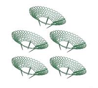 EffiFish Plant Strawberry Support Stand Garden Plants Rack For Strawberries Tomatoes Peppers Space Saving Growing Tray With 3 Sturdy Feet(Green S 5pcs)