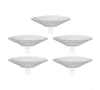 EffiFish Plant Strawberry Support Stand Garden Plants Rack For Strawberries Tomatoes Peppers Space Saving Growing Tray With 3 Sturdy Feet(white S 5pcs)