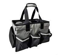 EffiFish Polyester Cleaning Tool Storage Bag with Multiple Pockets for Pool and BBQ Equipment, Black Crossbody Handbag 26x23.5x37cm(gray)
