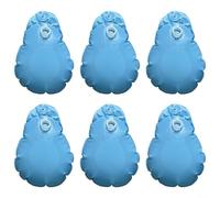 EffiFish Pool Cover Weights 6 Pack Water Bags With Hooks Blue PVC Material Swimming Pool Cover Hold Down Anchors Pool Cover Weights(Shallow blue)
