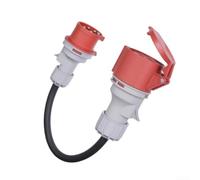 EffiFish Portable for cee Power Adapter 16A to 32A for Caravan Portable | IP44 rated, rain resistant, damp for proof, safe outdoor use, camping and for caravan sites