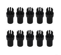 EffiFish Premium Nylon Brush Head Replacement Parts for Steam Mop Cleaner Round Cleaning Brush Attachments 4x3cm(10pcs)