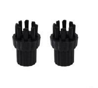 EffiFish Premium Nylon Brush Head Replacement Parts for Steam Mop Cleaner Round Cleaning Brush Attachments 4x3cm(2pcs)