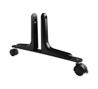 EffiFish Privacy Screen Holder Divider With Movable Wheels， Adjustable 10-60mm Thick Aluminum Alloy Stand For Office Hospital School(black)