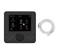 EffiFish Programmable Thermostat, Smart WiFi for Tuya App, RGB Color Screen, 5+2/6+1/7-Day Scheduling (Electric.Black)
