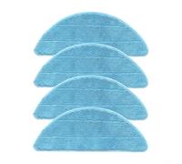 EffiFish Replacement Cover for Leifheit Tile and Bathtub Wiper Pad Microfiber Cleaning Cloth with Elastic Rubber Flap Turquoise 2/4 Pack(4 PACK)