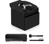 EffiFish Replacement Stylus ATN3600LE For Audio-Technica AT-LP60X, 0.6mil Conical Needle With 3 Brushes For Clear Vinyl Playback(Aluminum Stylus)