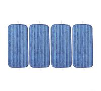 EffiFish Reusable Microfibre Mop Pads Compatible For Swiffer For WetJet Hardwood and Floor Spray Mop, Washable Cleaning Refills for Tile, Stone and Wood Floors, 3/6 Pack Blue(4 PACK)