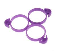 EffiFish Reusable Silicone Icing Bag Ties: Leak-Proof Decorating Tool For Perfect Pastries, Purple