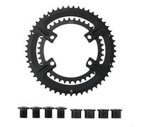 EffiFish Road Bike Chainring Set ，110BCD Double Chainwheel 50-34T Aluminum 7075 Compatible With 105 R7000 R8000 R9100 Cranksets(52-36T)