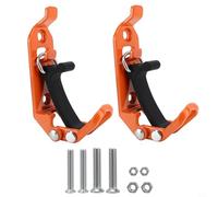 EffiFish Roof Rack Tool Mount Kit, Quick Release Shovel and Axe Holder Clamps, Zinc Alloy and Rubber Construction(2pcs)