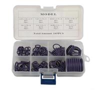 EffiFish Rubber O-Ring Set 120Pcs ， 8 Sizes ，for Car And Truck Air Conditioning Leak Prevention, Ideal For Automotive Repairs And Sealing Applications, Purple