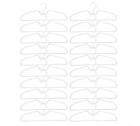 EffiFish Slim Profile Plastic Clothes Hangers With Short Neck Design Non-Slip Space Saving For Closet Wardrobe Storage Organizer 10 Pack(20pcs)