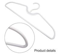 EffiFish Slim Profile Plastic Clothes Hangers With Short Neck Design Non-Slip Space Saving For Closet Wardrobe Storage Organizer 10 Pack(5pcs)