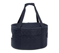 EffiFish Slow Cooker Storage Bag for 6-8 Quart, Insulated Polyester Carrier with Handle, Portable Thermal Case for Camping and Parties, Black