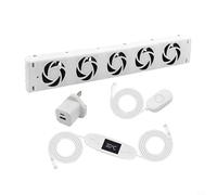 EffiFish Smart Radiator Fan Heater ，with Quiet Energy-Saving Operation For Fireplace Or Radiator, Improves Warm Air Circulation And Heat Distribution, White(MXRV-P 201)