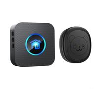 EffiFish Smart Wireless Dog Door Bell, Touch Activated Potty Training System With 55 Custom Ringtones, 5-Level Volume Control Up To 110DB(1 Receiver+ 1 Button)