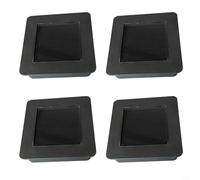EffiFish Solar Light Top Panel Replacement Square LED Lamp Cover With Rechargeable Battery Warm White Lights For Garden Path Lighting(4pcs)