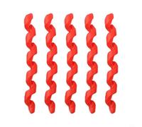 EffiFish Spiral Silicone Bike Cable Protector, Soft Frame Guard Reduces Noise & Vibration for Brake Gear Housing, Black, Pack(Red)