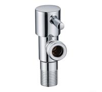 EffiFish Stainless Steel Angle Valve 1/2 Inch Wall Mount | 1/2 inch inlet, 3/8 inch outlet, wall mounted, hot cold water, bathroom kitchen use