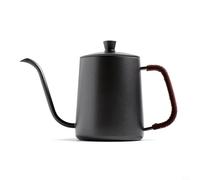 EffiFish Stainless Steel Gooseneck Coffee Kettle 350Ml For Pour Over Hand Drip Brewing With Ergonomic Anti-Scald Handle Black(black 600ml)