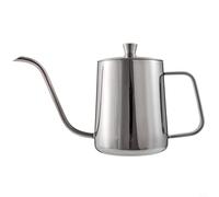 EffiFish Stainless Steel Gooseneck Kettle Narrow Spout Hand Drip Coffee Pot For Precise Pour Over Coffee Kettle Brewing At Cafe Camping 350Ml 600Ml(Silver 600ML)