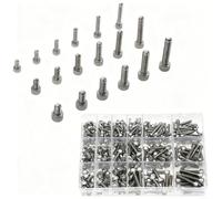 EffiFish Stainless Steel Hex Socket Head Cap Screws 300PCS,Assorted Sizes, For Furniture Assembly And DIY Projects