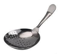 EffiFish Stainless Steel Julep Ice Strainer For Cocktail Shaking, Ergonomic Bartending Tool With Smooth Filter, Silver(Black)
