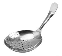 EffiFish Stainless Steel Julep Ice Strainer For Cocktail Shaking, Ergonomic Bartending Tool With Smooth Filter, Silver(Silver)