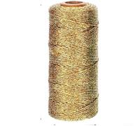 EffiFish Sturdy Polyester Line for Use in Package Tying and Ornamental Design with 100m Per Roll Availability and Uniform Thickness (Gold)