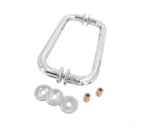 EffiFish SUS 304 Shower Door Handle 25mm Tube Rust-Proof | Ergonomic curved design, back-to-back for access, comfortable secure grip, easy entry exit, user-friendly shape