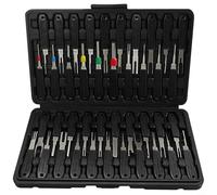 EffiFish Terminal Removal Tool 41pcs Kit for Electrical Pin Extraction, CAR Depinning Tool with Fitment, Blue Red Black ABS Tools(Black)