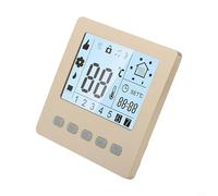 EffiFish Thermostat, Smart Programmable Temperature Control Unit With 6 Daily Intervals, 24-Hour Timer, Safety Lock, Color Screen For Home Office Hotel, Gold