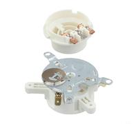 EffiFish Thermostat Temperature Control Connector Base for Electric Kettles Providing Precise Heating and Flame Retardant Safety in Replacement Part Design (White)