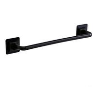 EffiFish Towel Bar Wall Mounted Towel Holder Rail Rack ABS PP Material Anti Rust Scratch Resistant For Kitchen Bathroom(Black L)