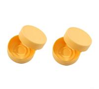 EffiFish Travel Soap Box with Lid, Waterproof Sealed Plastic Case for Bathroom, Dorm & Camping, Portable Organizer, 2 Pack(Yellow)
