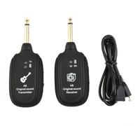 EffiFish UHF Guitar Wireless System With Transmitter & Receiver, 30M Range, 4Ms Latency, 20Hz-20kHz Audio, Rechargeable 3.7V 600MAh Battery