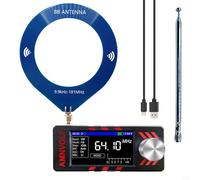 EffiFish Upgraded Mini SI4732 Full-Band for DSP Radio Receiver, With ESP32-S3 Control, AM FM LSB USB Modes, 1.9-Inch IPS Display, Built-in Hi-Z Circuit And Speaker, for SMA Antenna Port, Black(blue)