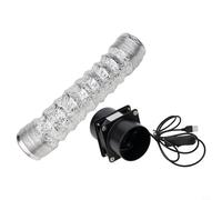 EffiFish USB Solder Fume Extractor With 3-Speed Fan & Ducting, ESD Smoke Absorber For Electronics Soldering, DIY Workshops And Home Use(Fan plus pipe)