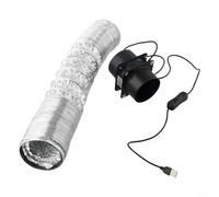 EffiFish USB Solder Fume Extractor With 3-Speed Fan & Ducting, ESD Smoke Absorber For Electronics Soldering, DIY Workshops And Home Use(Fan plus 6m pipe)