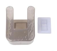 EffiFish Wall Mounted Tissue Box, Punch-Free Wet Wipes Holder for Bathroom & Kitchen, Space-Saving PET Storage Dispenser, Transparent White(Transparent gray)