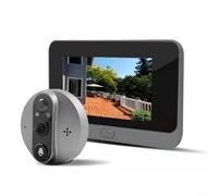 EffiFish WIFI Video Doorbell,With 166° Wide-Angle Lens, 3MP Camera, AI Human Detection, Two-Way Audio, For Night Vision, Zinc Alloy Housing, 5000MAh Battery For Apartment Front Door Security