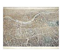 Effingham A Balloon View Of London As Seen From Hampstead Art Print Canvas Premium Wall Decor Poster Mural