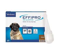 Effipro Spot On Flea Treatment for Dogs and Cats - Dog Extra Large (40-60kg) - 4 Pipettes