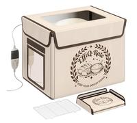 EffiQ-Rate Bread Proofing Box with Heater, Foldable Bread Proofer with 20-55℃ Temperature and 99H Timer Control, Electric Dough Proofing Box with Clear Window for Sourdough Breads, Yogurt, Pizza