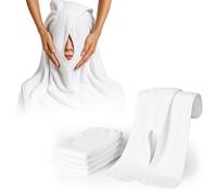 Efforest Facial Towels for Estheticians - Microfiber Soft Spa Towel for Skincare, Massage & Professional Use (White, Pack of 5)