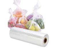 Efforias 500 Polythene Bag on a Roll Fruit Vegetable Clear Plastic Butchers