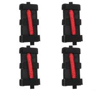 EfforPrac 4-Pack for Jeep for Wrangler Roof Grab Handles Nylon Strap 4-Pack | 4-piece set, nylon webbing, alloy buckles, black/red design, for easy passenger entry exit support