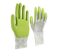 EfforPrac Unisex Gardening Gloves 15-Pack for Planting Digging(Green) | 15-piece for value set, woven back ventilation, keeps hands dry, latex palm coating, for ideal for long sessions